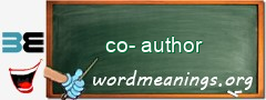 WordMeaning blackboard for co-author